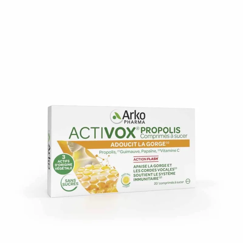 Arkopharma Activox Propolis miere și lămâie 20 comprimate masticabile — preț și oferte