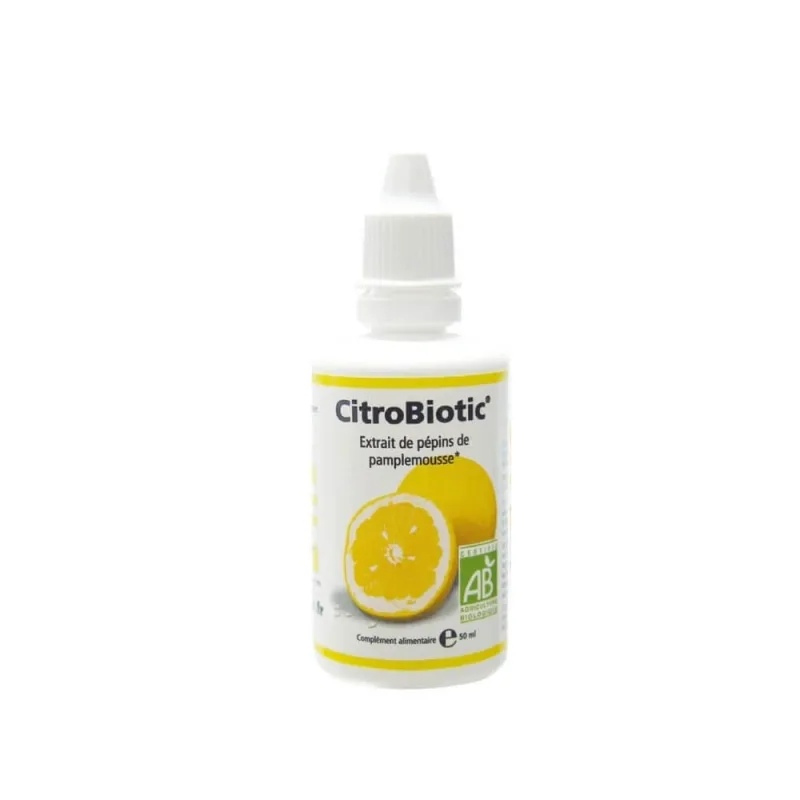 Citrobiotic Organic extract de semințe de grapefruit cu vitamina C 50ml — preț și oferte