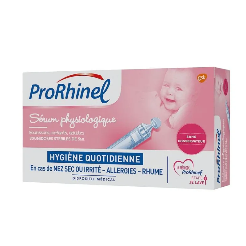 Prorhinel Ser fiziologic Sugari, copii și adulți 30 doze unice de 5 ml — preț și oferte