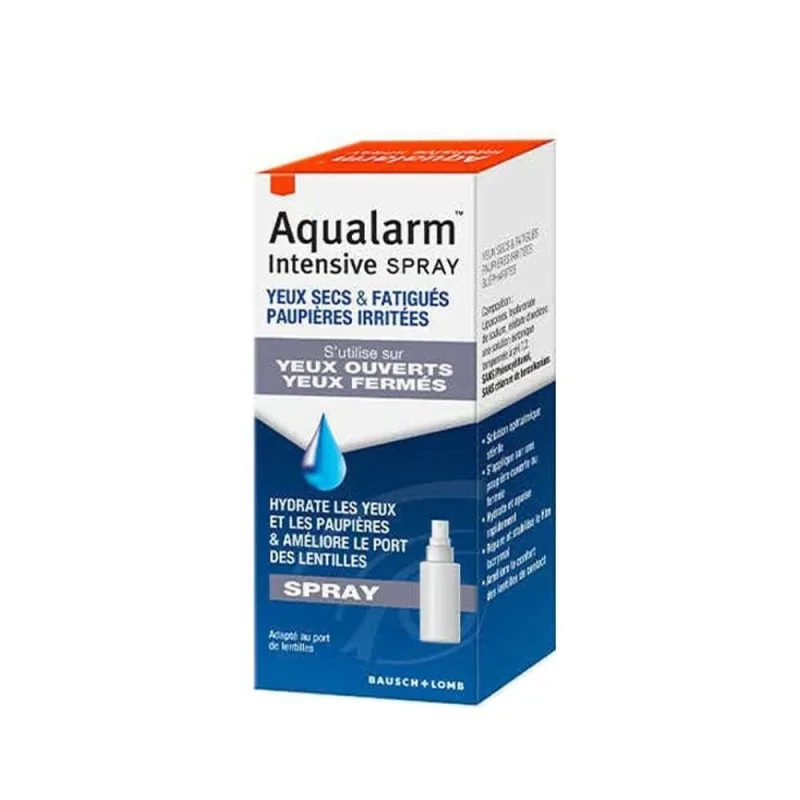 Bausch&Lomb Aqualarm Spray intensiv pentru ochi uscați și obosiți, pleoape iritate cu ochii deschiși sau închiși 10ml — preț și oferte