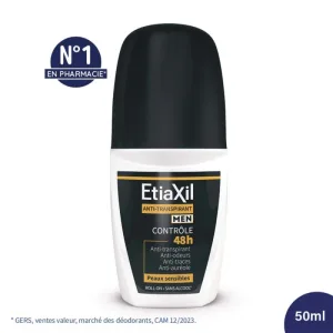 Etiaxil Deodorant Roll-on fără aluminiu pentru bărbați 48h Peaux Sensibles 50ml