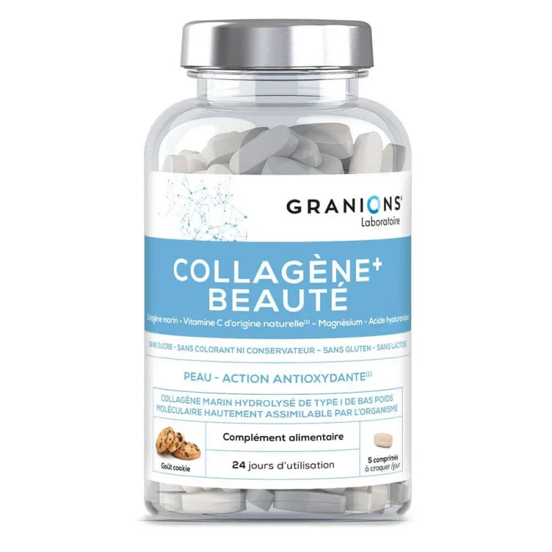 Granions Colagen+ Beauty Biscuit 120 comprimate masticabile — preț și oferte