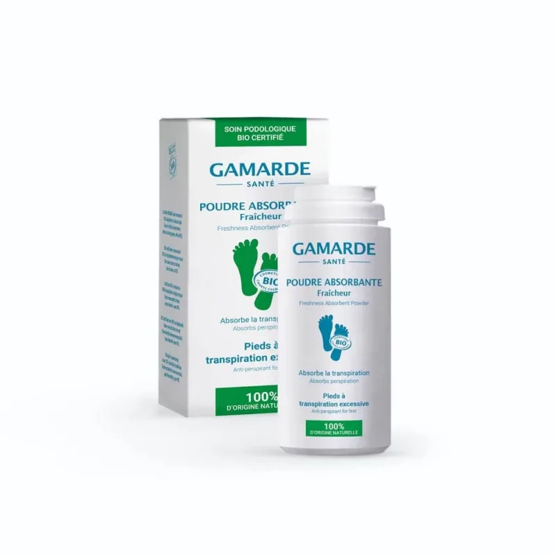 Gamarde Organic Freshness Pulbere absorbantă pentru picioare Transpirație Transpirație excesivă 35 g — preț și oferte