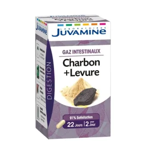 Juvamine Cărbune + Drojdie 45 Gelule