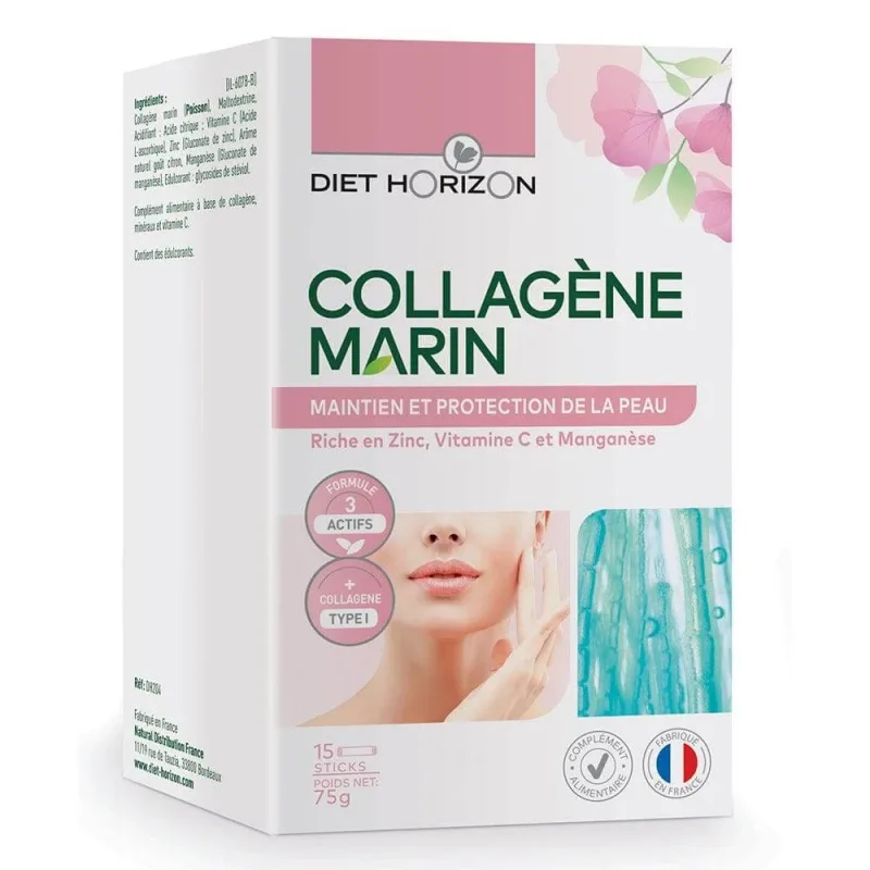Diet Horizon Colagen marin 3500 mg 15 sticks — preț și oferte