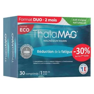 Thalamag Reducerea oboselii Magneziu marin LP 2x30 Tablete