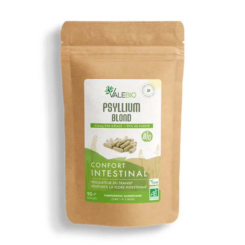 Valebio Organic Psyllium Blonde 90 capsule — preț și oferte