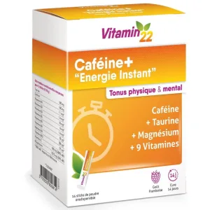 Vitamin'22 Caffeine+ Instant Energy 14 sticks-uri