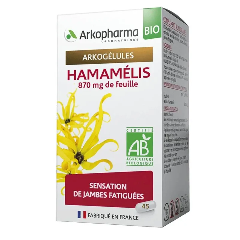 Arkopharma Arkocapsule Hamamelis Bio 45 Capsule — preț și oferte