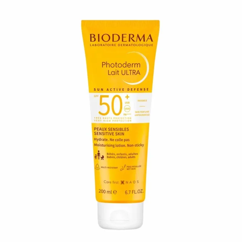 Bioderma Photoderm Sun Protection Lait ULTRA SPF50+ Piele sensibilă 200ml — preț și oferte