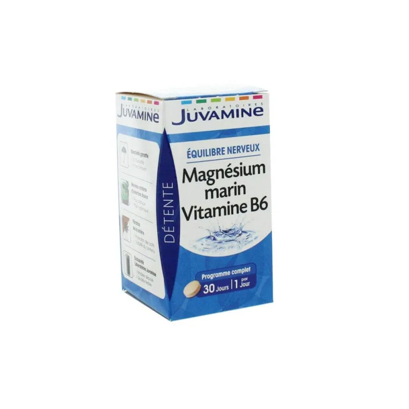 Juvamine Magneziu marin Vitamina B6 30 comprimate — preț și oferte