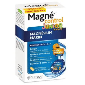 Nutreov Magnécontrol Marine Magnesium pentru Juniori și Adulți Goût orange 60 comprimate