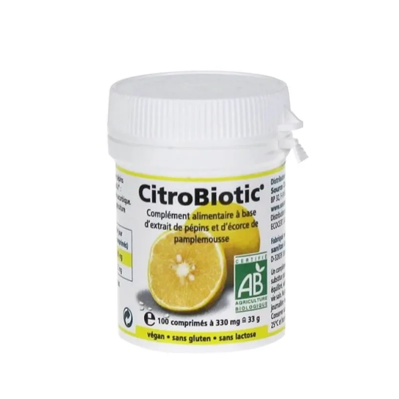 Citrobiotic Extract de semințe de grapefruit + vitamina C 100 comprimate — preț și oferte