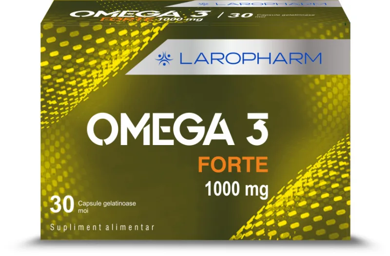 Omega 3 forte 1000mg x 30cps (Laropharm) — preț și oferte