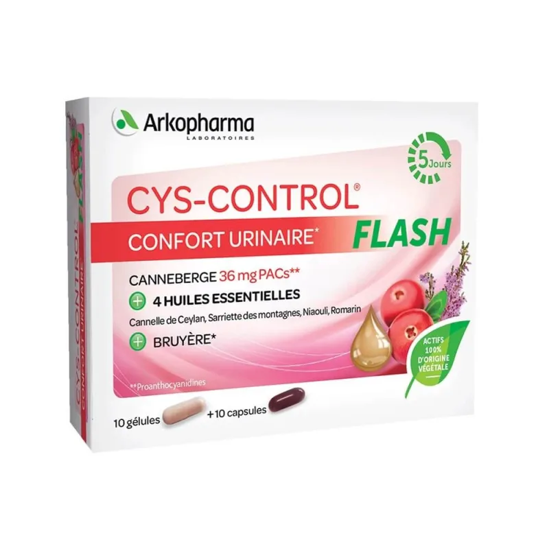 Cys-Control Flash Confort Urinar, 20 capsule, Arkopharma — preț și oferte