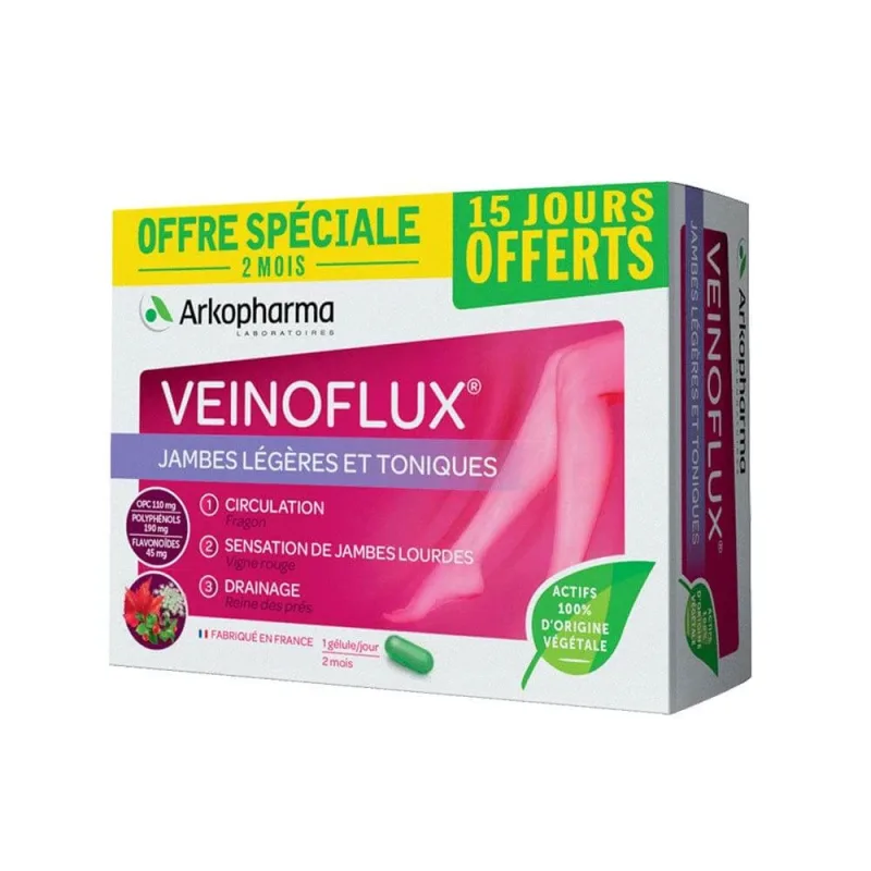 Arkopharma Veinoflux Lumină și picioare tonice 60 Capsule — preț și oferte