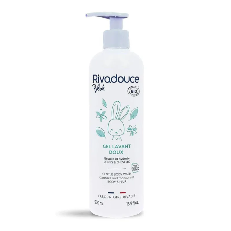 Rivadouce Baby Gentle Bio Body and Hair Cleansing Gel 500ml — preț și oferte