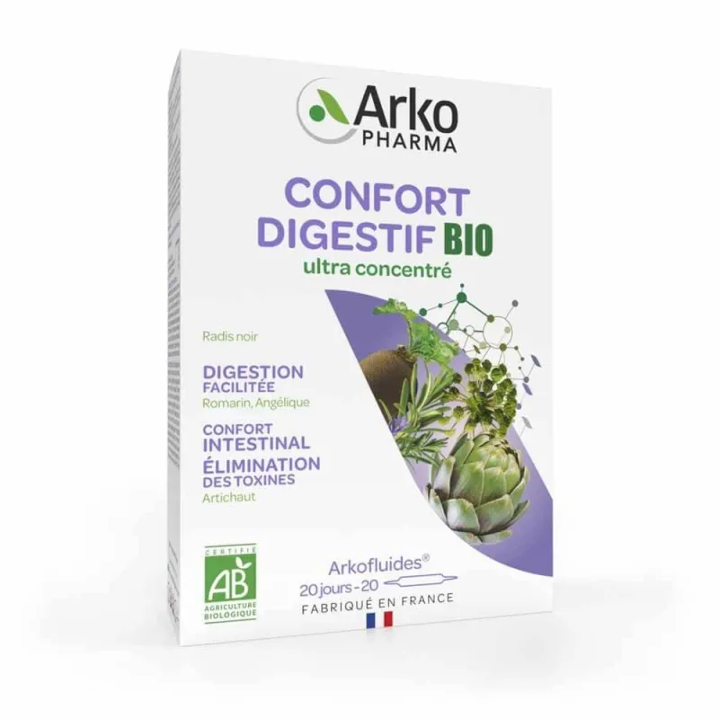 Arkopharma Arkofluids Digestive Comfort Organic 20 flacoane — preț și oferte