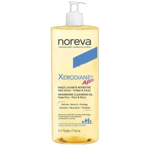 Noreva Xerodiane Ap+ Ulei de curățare hrănitor pentru față și corp pentru piele uscată și foarte uscată 1l