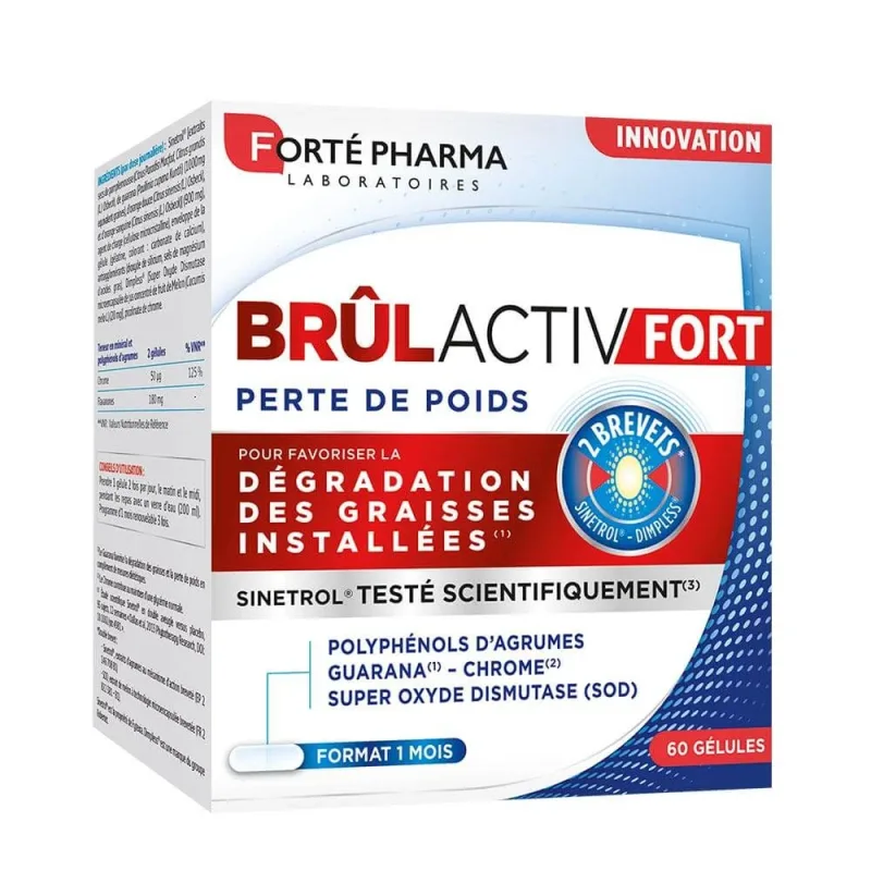 Forté Pharma BrulActiv Fort Triple Action Fat Burner Pierdere în greutate 60 Capsule — preț și oferte
