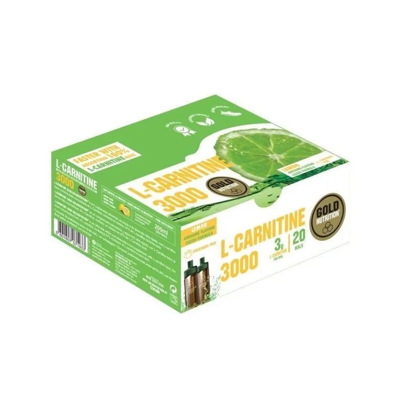 L-Carnitine cu aroma de lamaie, 3000 mg, 20 fiole, Gold Nutrition GOLD NUTRITION EEC SRL — preț și oferte
