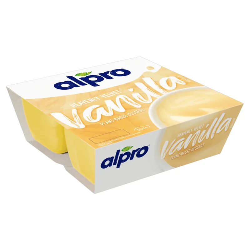 Desert din soia cu vanilie, 4x125 gr, Alpro — preț și oferte