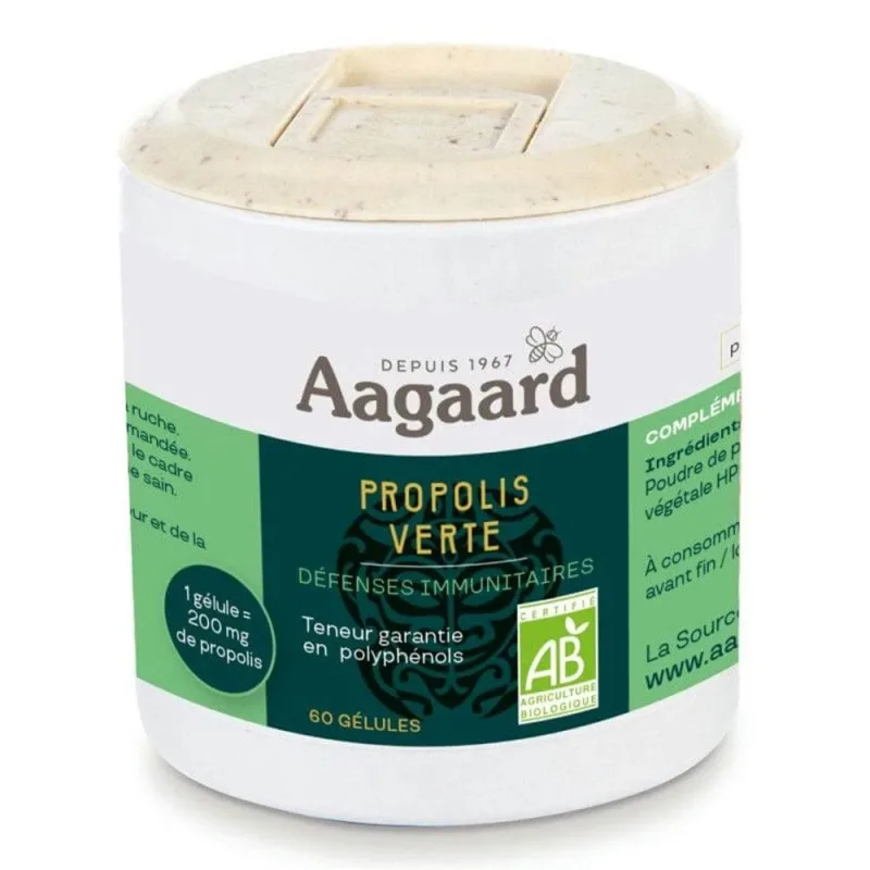 Aagaard Propolis Green Immune Defence Bio 60 capsule de înghițit — preț și oferte