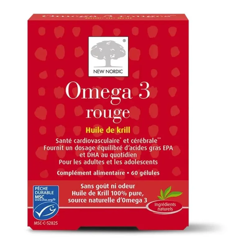 New Nordic Omega 3 roșu 60 capsule — preț și oferte