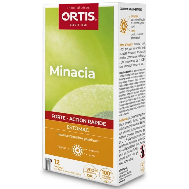 Ortis Minacia Forte Stomach 12 pliculețe — preț și oferte