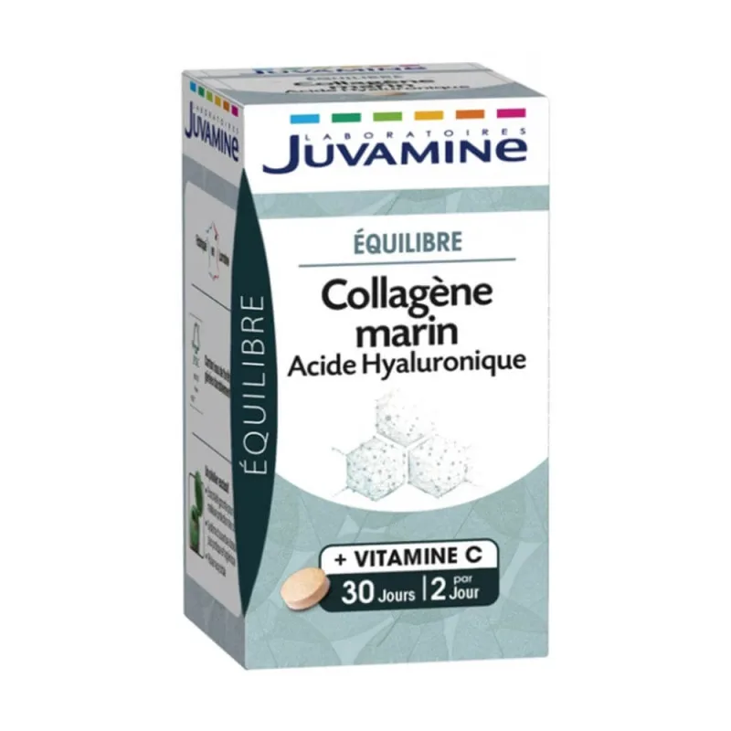Juvamine Colagen marin Acid hialuronic 60 de tablete — preț și oferte