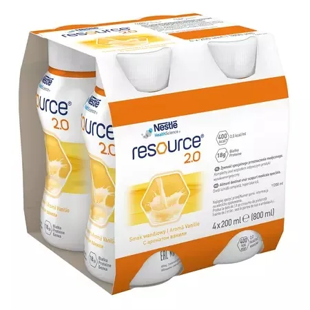 Resource 2.0 Vanilie, Hiperproteic, 4x200ml, Nestle — preț și oferte