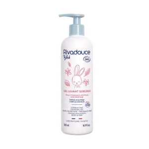Rivadouce Bebè Gel de curățare organică Superfat neparfumată pentru corp și păr 500ml