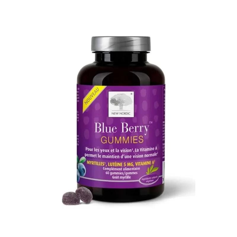 New Nordic Gummies Blue Berry Vision 60 comprimate — preț și oferte