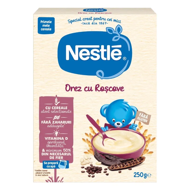 Cereale Nestle Orez si Roscove +6 Luni, Fara Gluten, 250g — preț și oferte