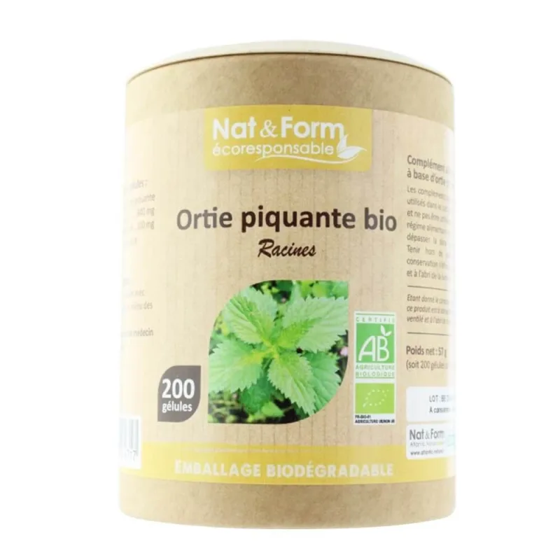 Nat&Form Rădăcină de urzică organică 200 Jelly — preț și oferte