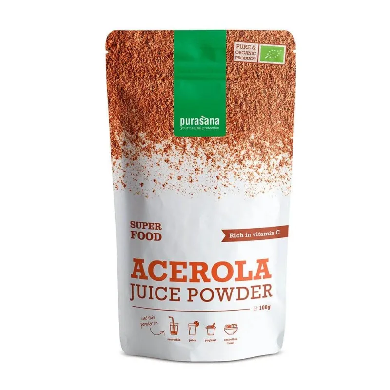Purasana Super Food Organic Acerola Powder 100g — preț și oferte