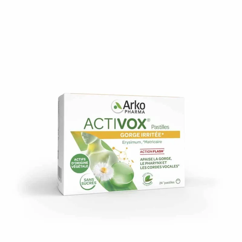 Arkopharma Activox Soothes Throat Mentă și Eucalipt 24 comprimate — preț și oferte
