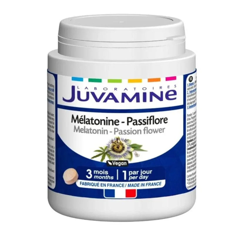 Juvamine Melatonin Passiflora 90 comprimate — preț și oferte