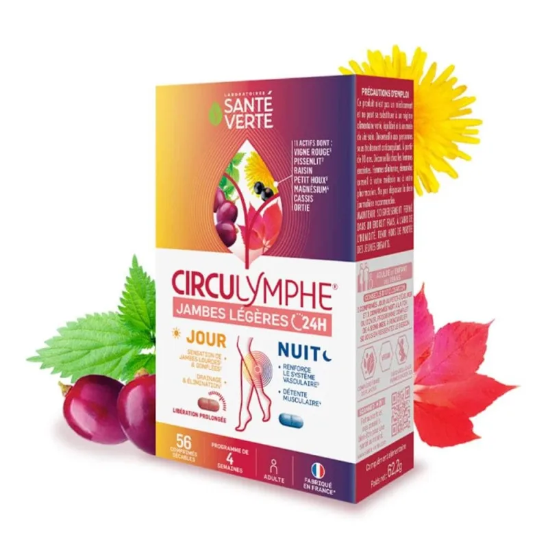 Sante Verte Circulymphe Light Legs Zi/Noapte 56 comprimate — preț și oferte