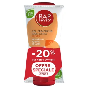Rap Phyto Fresh Citrus Gel pentru picioare ușoare Certificat Organic 2x150 ml