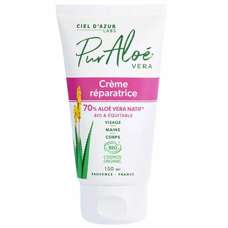 Pur Aloé Organic Aloe Vera Repair Cream pentru față, mâini și corp 150 ml — preț și oferte