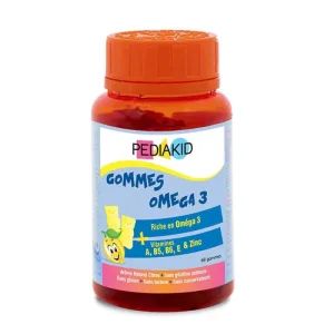 Pediakid Omega3 Gumă cu aromă de lămâie 60 comprimate