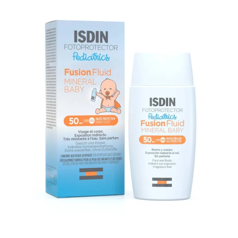 Isdin Mineral Baby Fotoprotector Pediatrie protecție solară pentru copii SPF50 50ml Isdinceutics De — preț și oferte