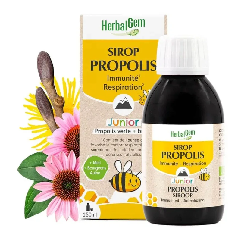Herbalgem Propolis Organic Junior Sirop Pranarom 150 ml — preț și oferte
