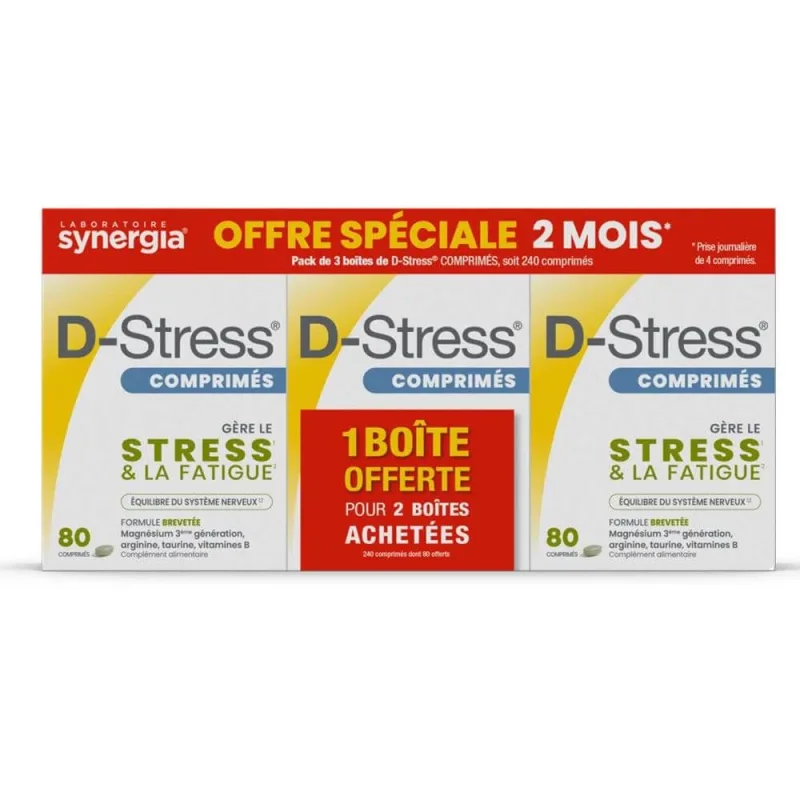 Synergia D-Stress Stres și oboseală 3x80 comprimate — preț și oferte