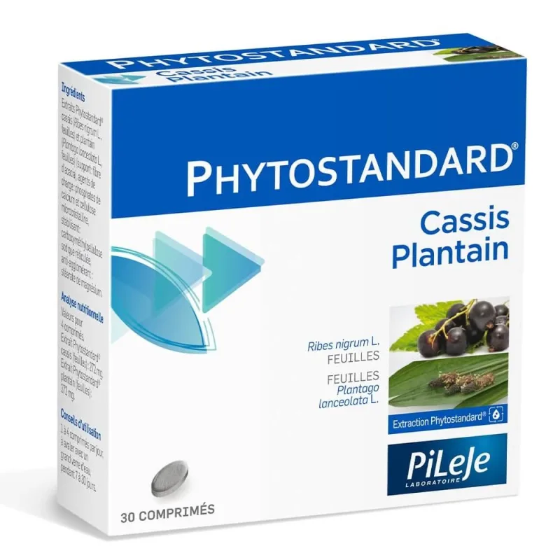 Pileje Phytostandard Phytostandard Blackcurrant și Plantain 30 Comprimés — preț și oferte