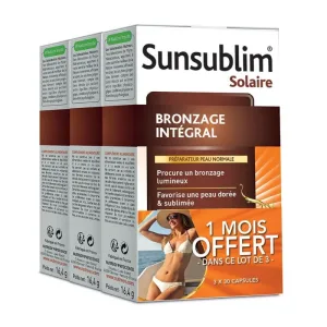 Nutreov Sunsublim Pregătitor integral pentru bronzare Piele normală 3x30 capsule