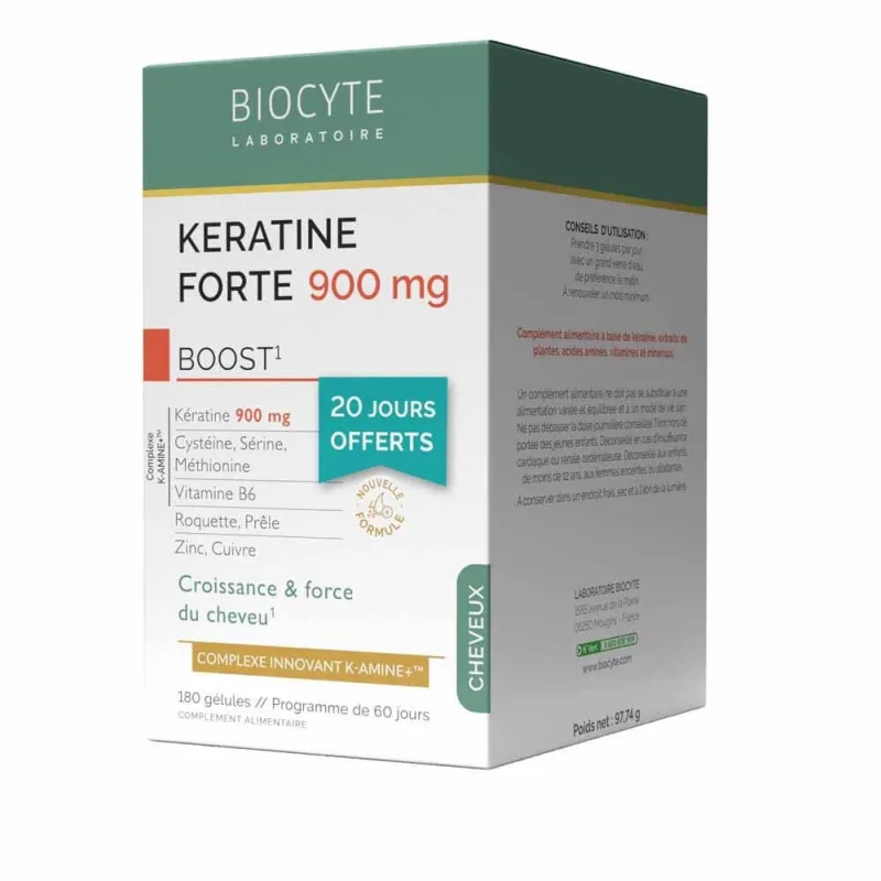 Biocyte Hair Keratine Forte 900mg Boost 3x40 Capsule — preț și oferte