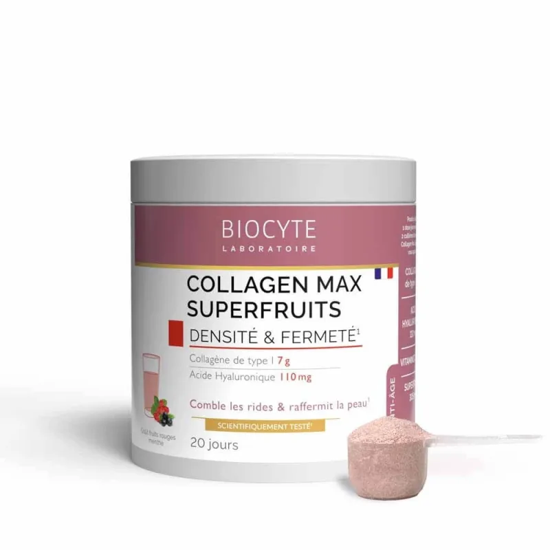 Biocyte Colagen anti-îmbătrânire Max Superfruits Aromă de fructe roșii și mentă 260g — preț și oferte