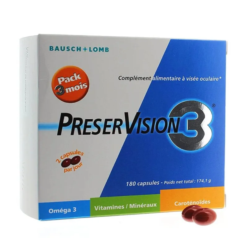 Preservision Eye Wellness 3, 180 capsule, Bausch&Lomb — preț și oferte